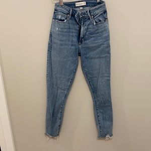 Abercrombie & Fitch Curve Love High Rise Super Skinny Ankle Jeans Size 25